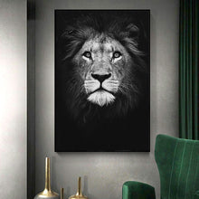 Load image into Gallery viewer, Canvas Animal Wall Art Lion  Posters and Prints Wall Pictures for Living Room Decoration Home