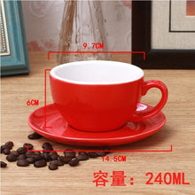 Load image into Gallery viewer, Tasse café cappuccino coffe european style