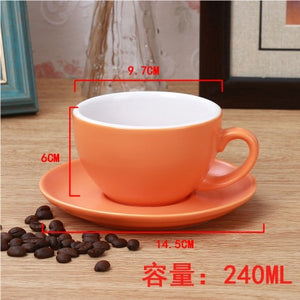 Tasse café cappuccino coffe european style