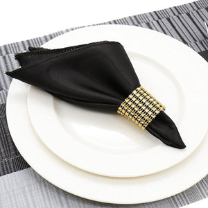 1pcs 30cm Table Napkin  Square Satin Fabric Pocket Handkerchief