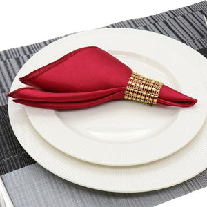 1pcs 30cm Table Napkin  Square Satin Fabric Pocket Handkerchief