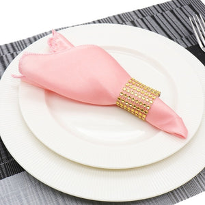 1pcs 30cm Table Napkin  Square Satin Fabric Pocket Handkerchief