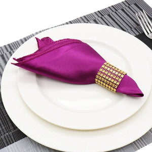 1pcs 30cm Table Napkin  Square Satin Fabric Pocket Handkerchief