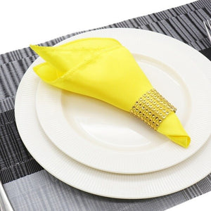 1pcs 30cm Table Napkin  Square Satin Fabric Pocket Handkerchief