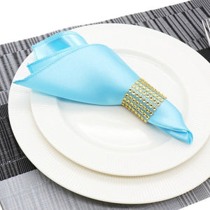 1pcs 30cm Table Napkin  Square Satin Fabric Pocket Handkerchief