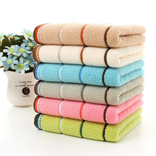 Load image into Gallery viewer, Serviette  Cotton Towel Stripe Face Hand Bath Cloth Bathroom