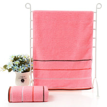 Load image into Gallery viewer, Serviette  Cotton Towel Stripe Face Hand Bath Cloth Bathroom