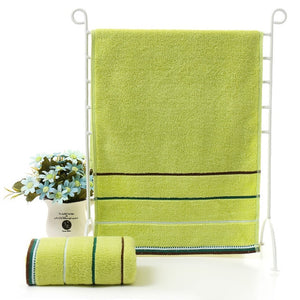 Serviette  Cotton Towel Stripe Face Hand Bath Cloth Bathroom