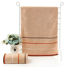 Load image into Gallery viewer, Serviette  Cotton Towel Stripe Face Hand Bath Cloth Bathroom