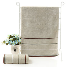 Load image into Gallery viewer, Serviette  Cotton Towel Stripe Face Hand Bath Cloth Bathroom