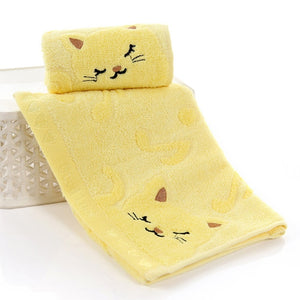 Serviette  Cotton Towel Stripe Face Hand Bath Cloth Bathroom