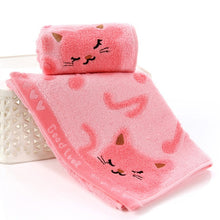 Load image into Gallery viewer, Serviette  Cotton Towel Stripe Face Hand Bath Cloth Bathroom