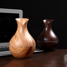 Load image into Gallery viewer, Air humidifier usb aroma diffuser mini wood grain ultrasonic