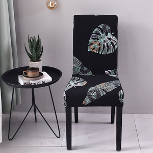 Cover Elastic Printing Dining Chair Slipcover Modern Removable Anti-dirty