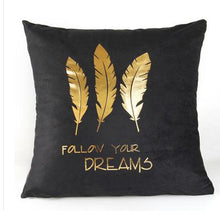 Load image into Gallery viewer, Black Golden Coussin Decorative