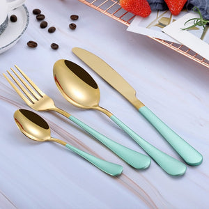 Ménagére gold spoon couvert