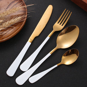 Ménagére gold spoon couvert