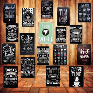 Plates Metal  Poster Retro Decorative Art Metal Tin Signs Pub