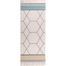 Load image into Gallery viewer, Cotton and Linen Tassel Woven Carpet Floor Mat Door Bedroom