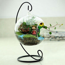 Load image into Gallery viewer, Glass Globe Candle Ornament Holder  Stand Home Decoration Metal