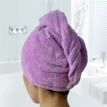 Load image into Gallery viewer, Women Towels Bathroom Microfiber Towel Rapid drying Hair Towel