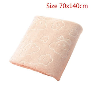 serviette de bain et de visage haute absorption pour adultes solide en coton épais doux