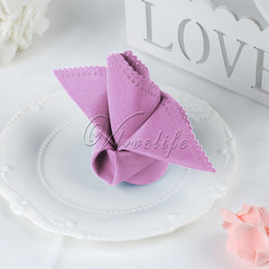 serviette de table  Polyester mouchoir tissu pour Diner fête de noël approvisionnement faveurs de mariage