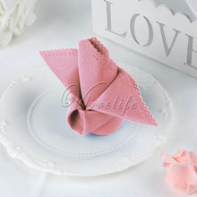 Load image into Gallery viewer, serviette de table  Polyester mouchoir tissu pour Diner fête de noël approvisionnement faveurs de mariage