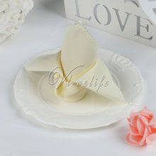 Load image into Gallery viewer, serviette de table  Polyester mouchoir tissu pour Diner fête de noël approvisionnement faveurs de mariage