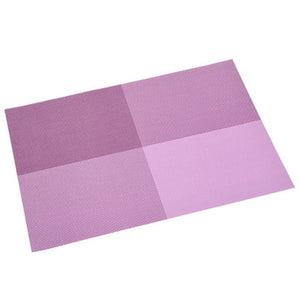 Placemats Washable PVC Table Cloth Pad Mat Stain-Resistant Dining