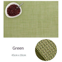 Load image into Gallery viewer, Placemats Washable PVC Table Cloth Pad Mat Stain-Resistant Dining