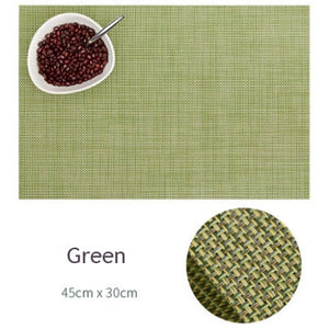 Placemats Washable PVC Table Cloth Pad Mat Stain-Resistant Dining