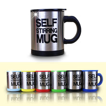 Load image into Gallery viewer, Automatic Self Stirring Mug Coffee Milk Mixing Mug Stainless Steel Thermal Cup