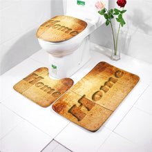 Load image into Gallery viewer, 3Pcs/set Bathroom Mat Set Flannel Anti-Slip Kitchen Bath Mat Carpet Bathroom