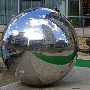 High Gloss Glitter  Steel Ball Sphere Mirror Hollow Ball Home Garden Decoration