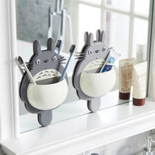 Load image into Gallery viewer, Toothbrush Wall Mount Holder Cute Totoro Sucker Suction Bathroom