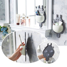 Load image into Gallery viewer, Toothbrush Wall Mount Holder Cute Totoro Sucker Suction Bathroom