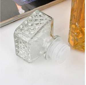 1PC Hot Sale Luxury Lead Free Square Glass Wine Bottle