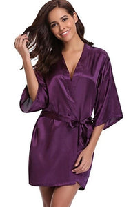 Robe Kimono en soie peignoir femmes soie Robes de demoisel