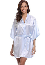 Load image into Gallery viewer, Robe Kimono en soie peignoir femmes soie Robes de demoisel