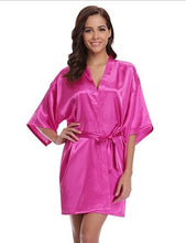 Load image into Gallery viewer, Robe Kimono en soie peignoir femmes soie Robes de demoisel