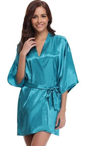 Robe Kimono en soie peignoir femmes soie Robes de demoisel