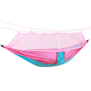 Hamac 1-2 Person Portable Outdoor Camping  with Mosquito Net High Strength Parachute