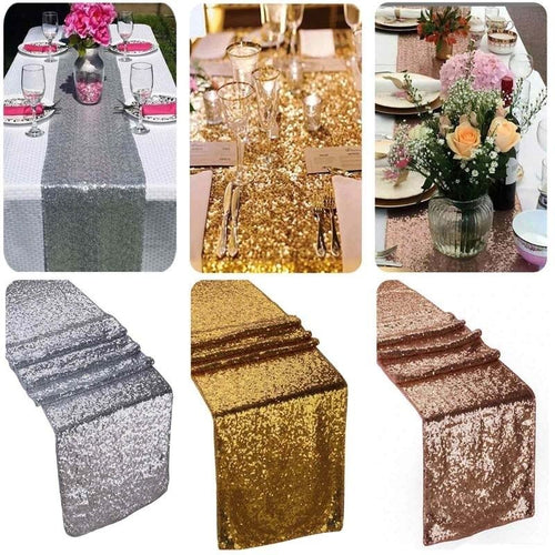 Sequin de table à paillettes  style de luxe en gros broder chemin