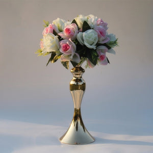 Gold Candle Holders 50cm/20" Metal Candlestick Flower Vase