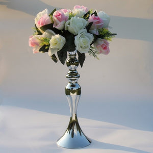 Gold Candle Holders 50cm/20" Metal Candlestick Flower Vase