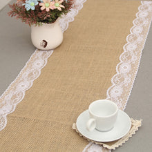 Load image into Gallery viewer, Vintage toile de Jute naturelle Jute lin chemin de Table