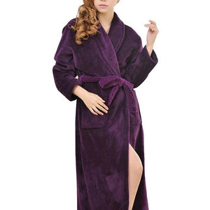 Pegnoir doux flanelle corail polaire amoureux Robe hommes femmes chaud Supe