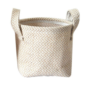 Braided Jute Cloth Flowerpot Storage Basket Cotton Linen