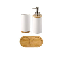 Load image into Gallery viewer, Ceramic Bamboo Bathroom Tumblers Teeth Brushing Cup Bathroom Emulsion